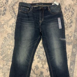 Dark wash denim jean